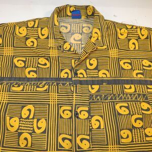 VINTAGE 1980s OP OCEAN PACIFIC HAWAIIAN Loud Print SHIRT Mens L
